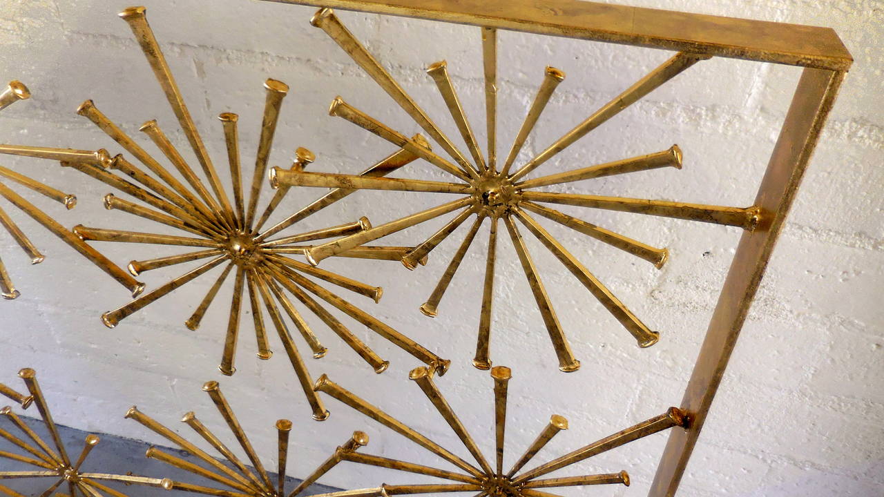 Contemporary Star Studded Fire Screen by American Artist Del Williams