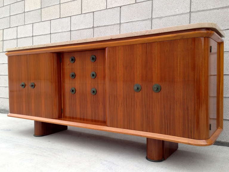 Mid-20th Century French Buffet by Suzanne Guiguichon, circa 1950s In Excellent Condition In Palm Springs, CA