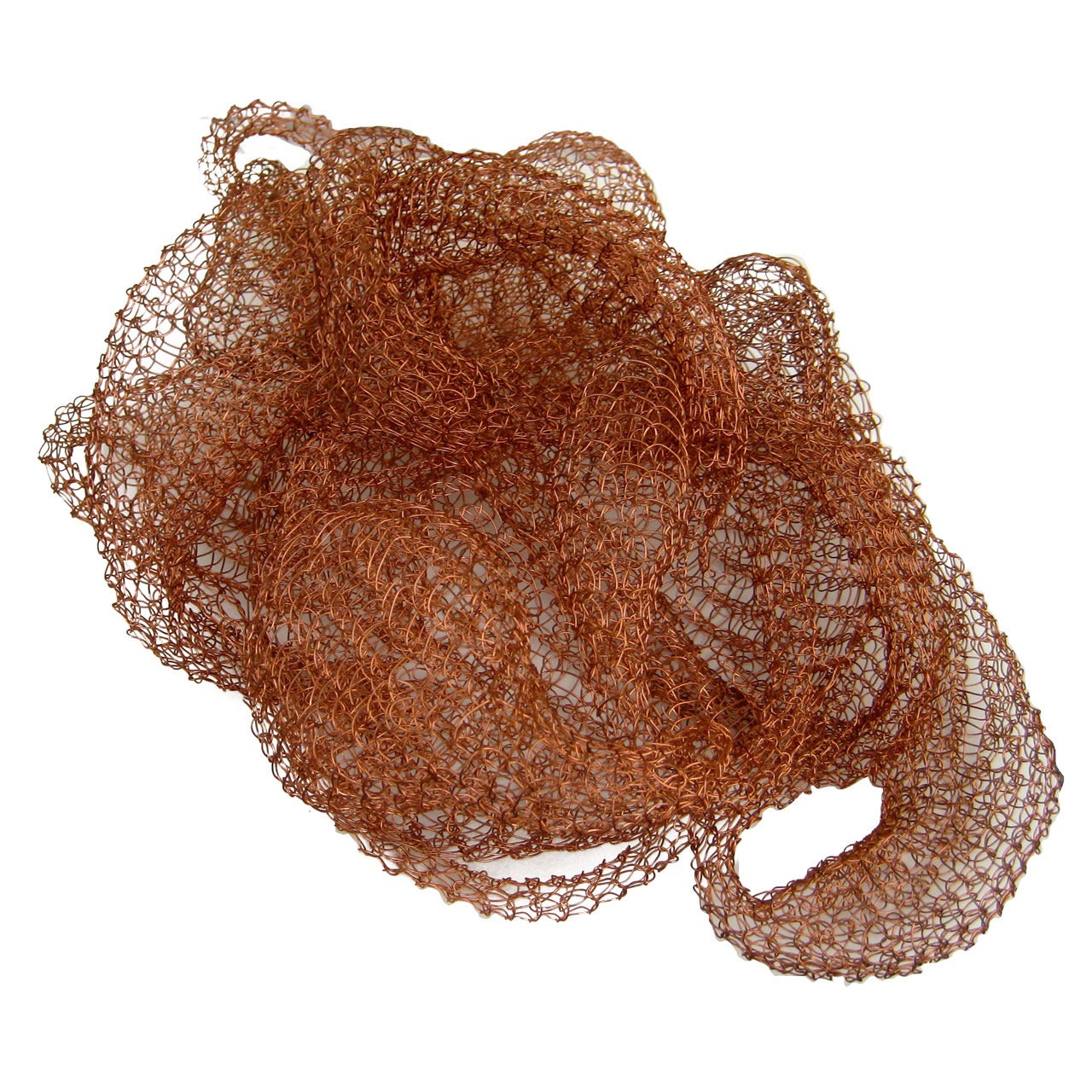 A Lovely Loop Woven Copper Sculpture By D'lisa Creager 2013
