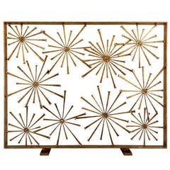 Star Studded Fire Screen by American Artist Del Williams