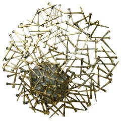 "The Gilded Cage" An Original Wall Sculpture by American Artist Del Williams