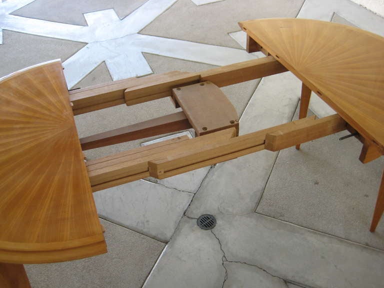 Mid-20th Century, French Cherry Wood Dining Table, circa 1950s For Sale 3