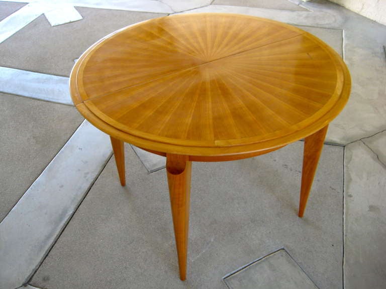Mid-Century Modern Mid-20th Century, French Cherry Wood Dining Table, circa 1950s For Sale