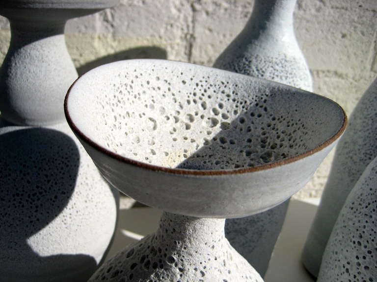 Group of Seven Crater Glazed Vessels by American Artist Jeremy Briddell 1