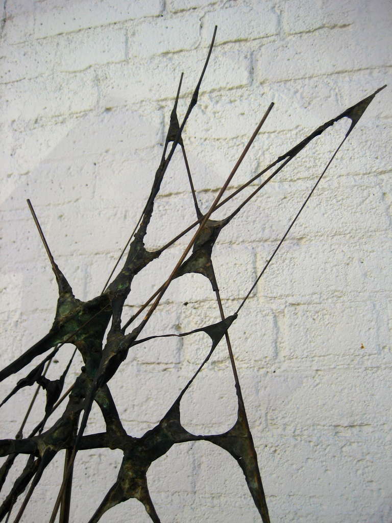 Striking Abstract Expressionist 1950s Steel and Copper Sculpture 3