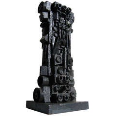 An Abstract 1960
s Totemic Sculpture In The Style Of Louise Nevelson C. 1960
s