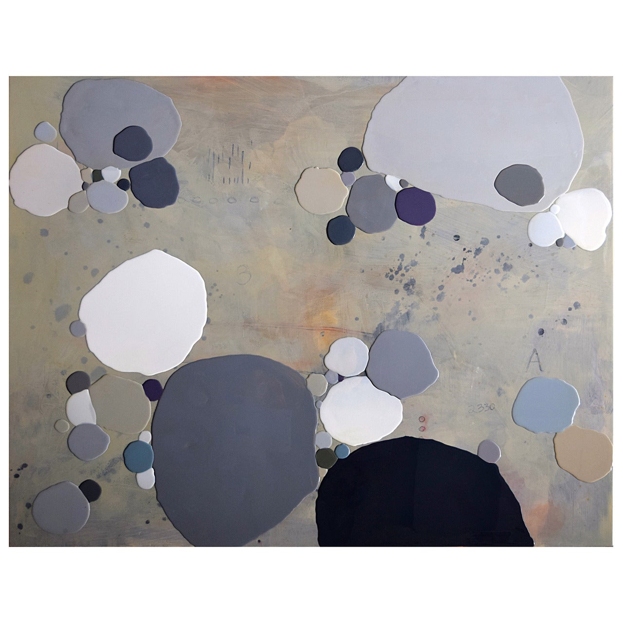 "Transition 11" an Abstract Resin Painting by American, Artist Ken Sloan