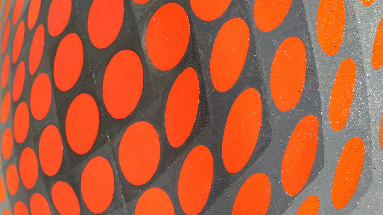 Acrylic Original Painting Inspired by Vasarely's Vega Series of the 1960s For Sale