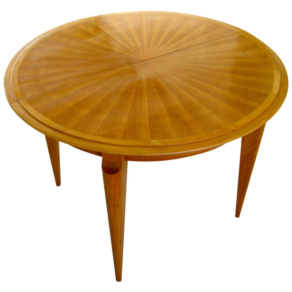 Mid-20th Century, French Cherry Wood Dining Table, circa 1950s For Sale