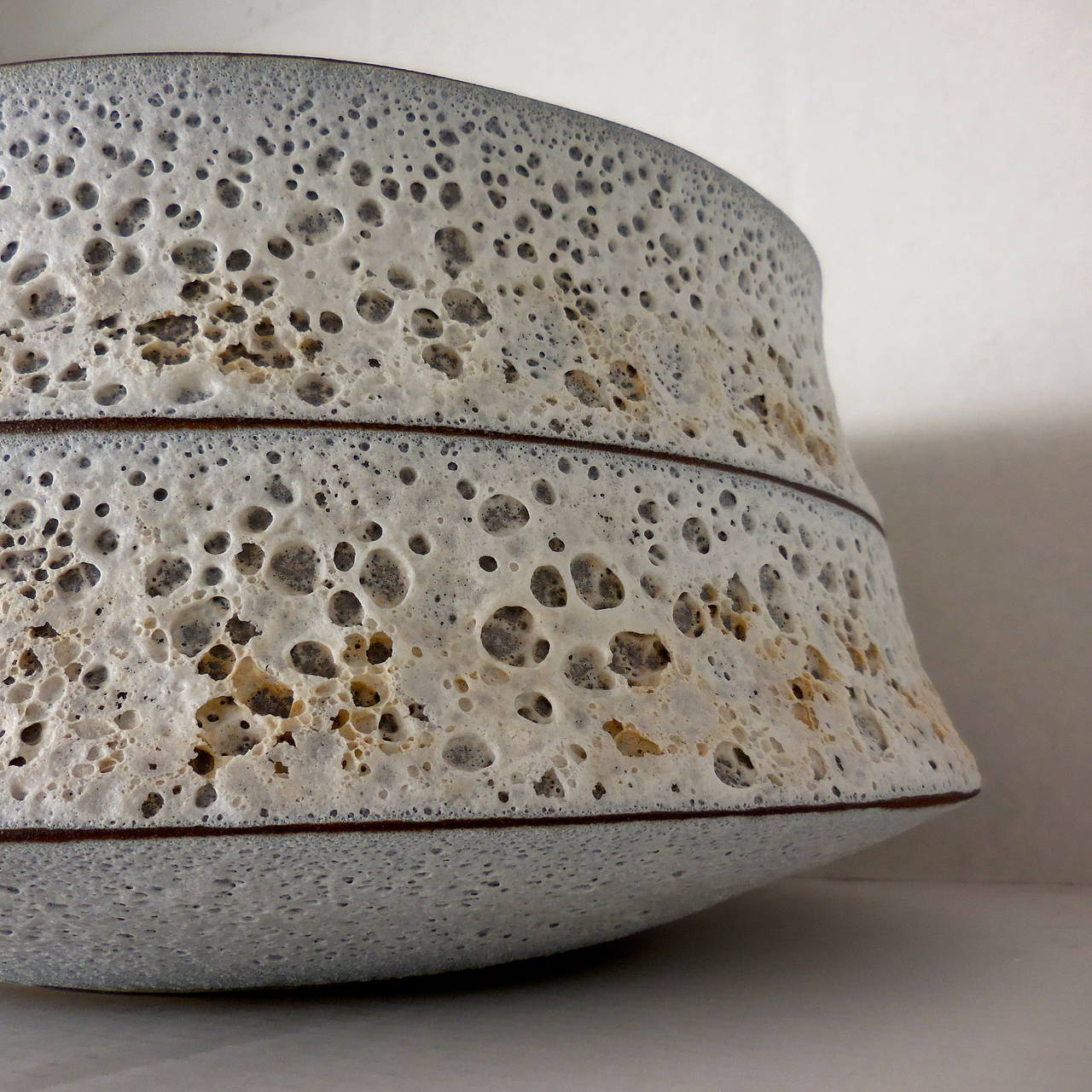 Contemporary Spectacular Large Double Walled Studio Pottery Vessel by Jeremy Briddell