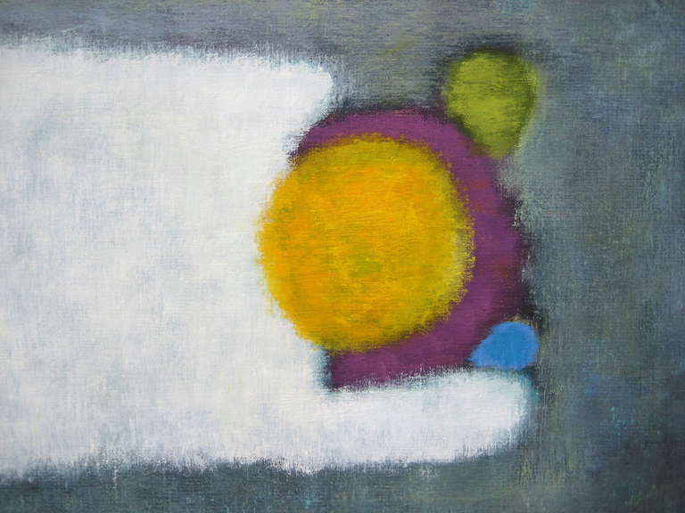 Modern An original abstract oil on canvas painting by Joyce Vincenti (1918-2013)