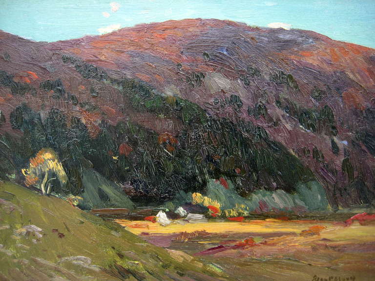 Landscape Scene of a Virginia Hollow by Eliot Candee Clark (American 1883 - 1980) In Excellent Condition In Palm Springs, CA