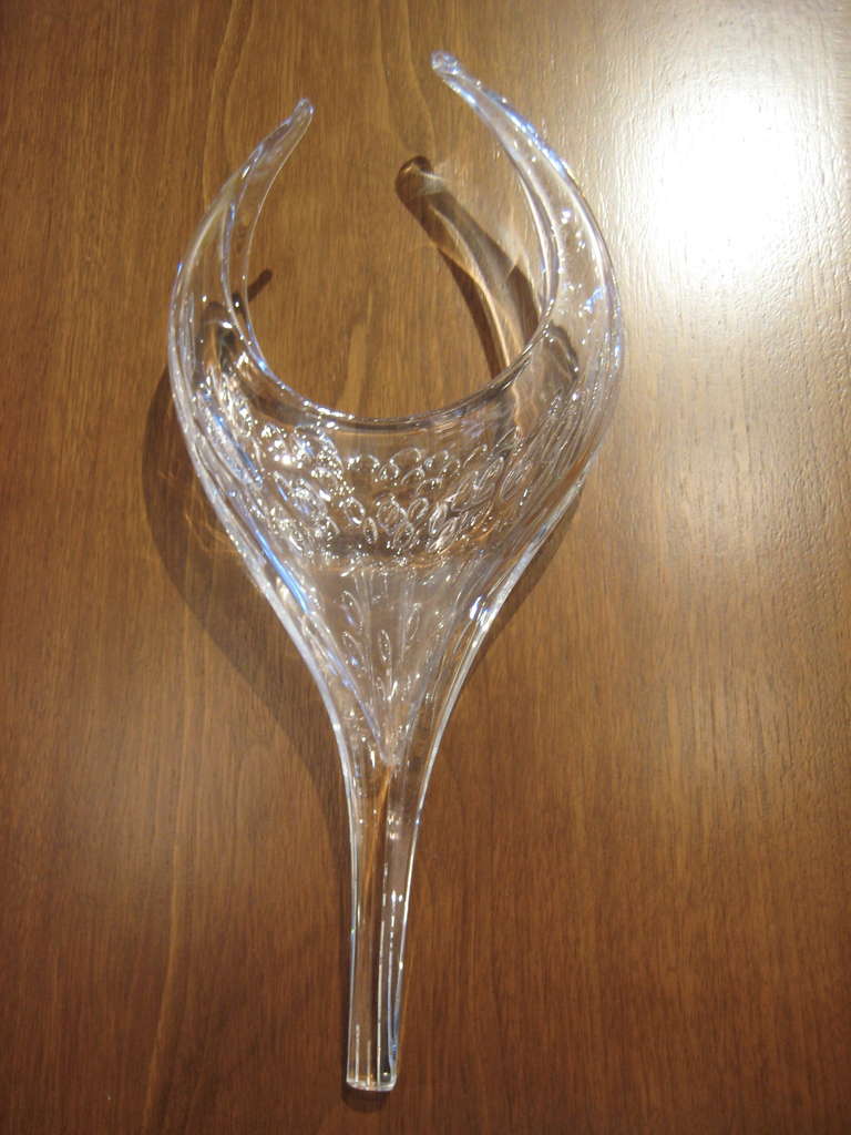 Chrome Sensational Vintage Murano Glass Chandelier