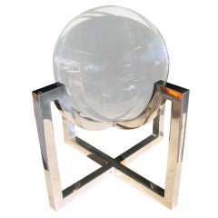 A Lucite and Nickel Sculpture By Charles Hollis Jones