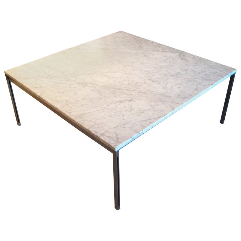 Handsome Florence Knoll Parallel Bar Coffee Table, circa 1960