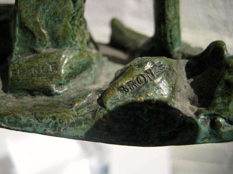 Heroic Bronze Sculpture of a Miner by Italian Sculptor Alberto Bazzoni 3