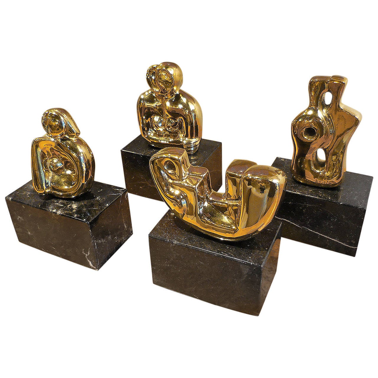 Polished Bronze Sculptures by Canadian Sculptor Sam Aldin at 1stdibs