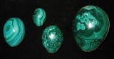 A set of four Malachite eggs