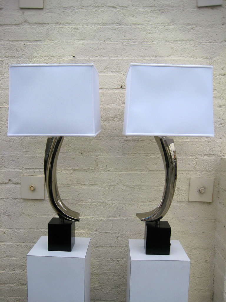 Mid-Century Modern Pair of 1960s Sculptural Lamps by Laurel Lamp Company