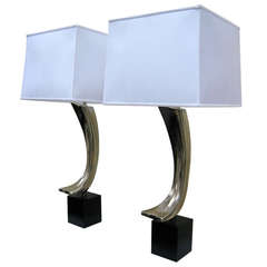 Pair of 1960s Sculptural Lamps by Laurel Lamp Company