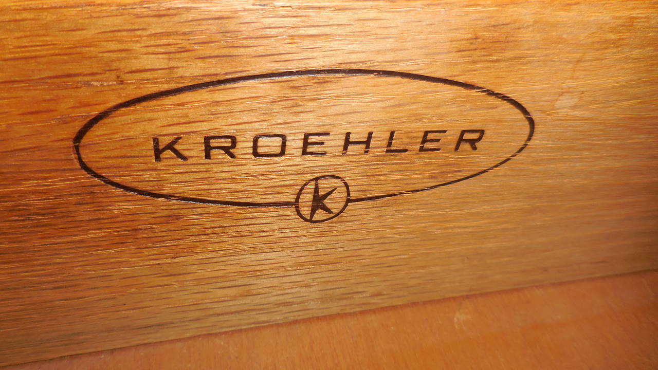 Nine-Drawer Walnut Chest in the Style of Vladimir Kagan Made by Kroehler 1