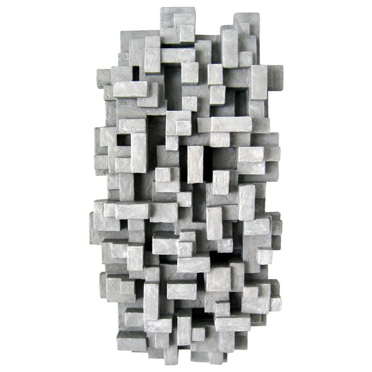 "Nebbia"  A wall sculpture by American Sculptor Dan Schneiger