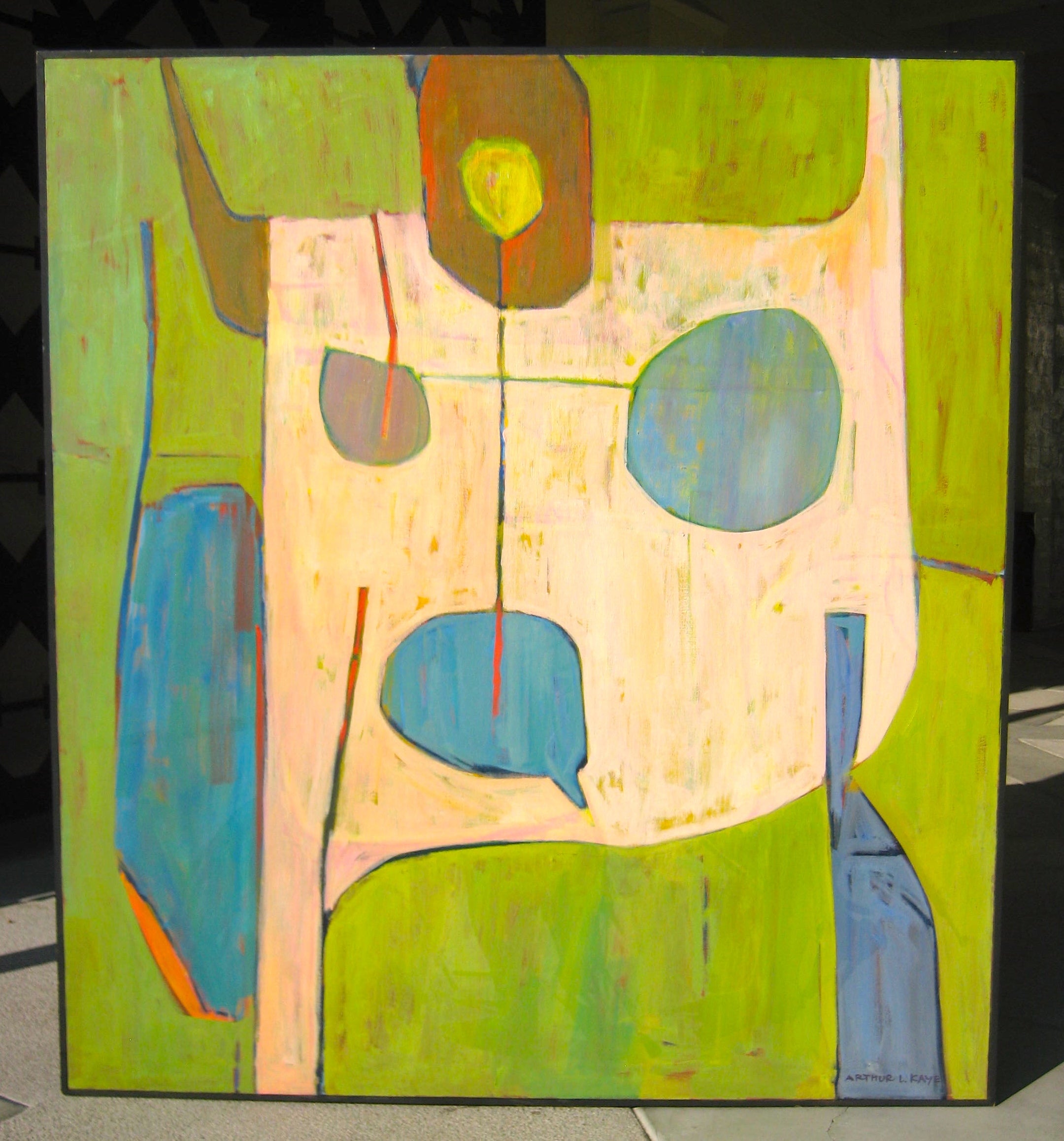 "Anthropomorphic" An original 1966 painting by Arthur L. Kaye (1915-2010)