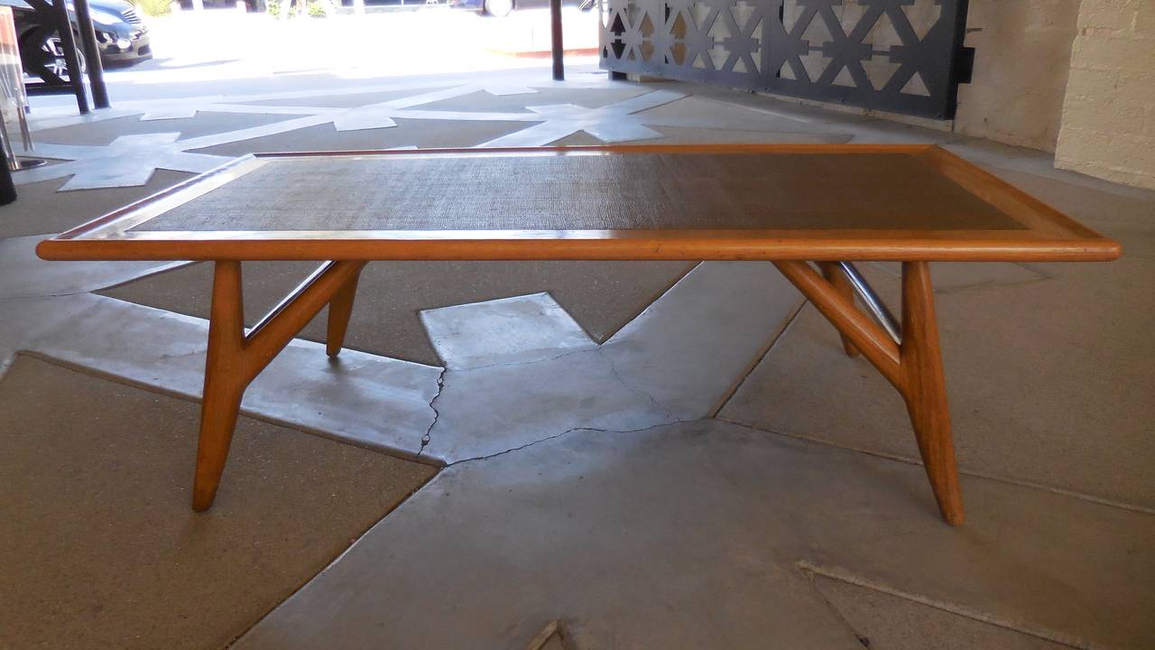 Engaging Early 1950s Coffee Table Designed by Jack van der Molen For Sale 1