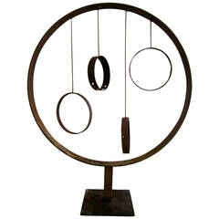 "Circulus Vitae" A Weathered Steel Sculpture in the Round C. 1960's