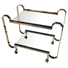 A  "Clear Inspiration" serving cart by Charles Hollis Jones