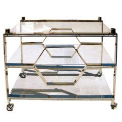 A "Clear Inspiration" bar cart by Charles Hollis Jones