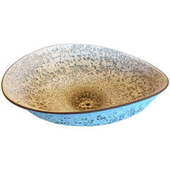 A Beautiful "Crater Glazed" Vessel by Studio Pottery Master Jeremy Briddell