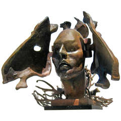 Surrealist Bronze Sculpture by American Artist Ted Gall