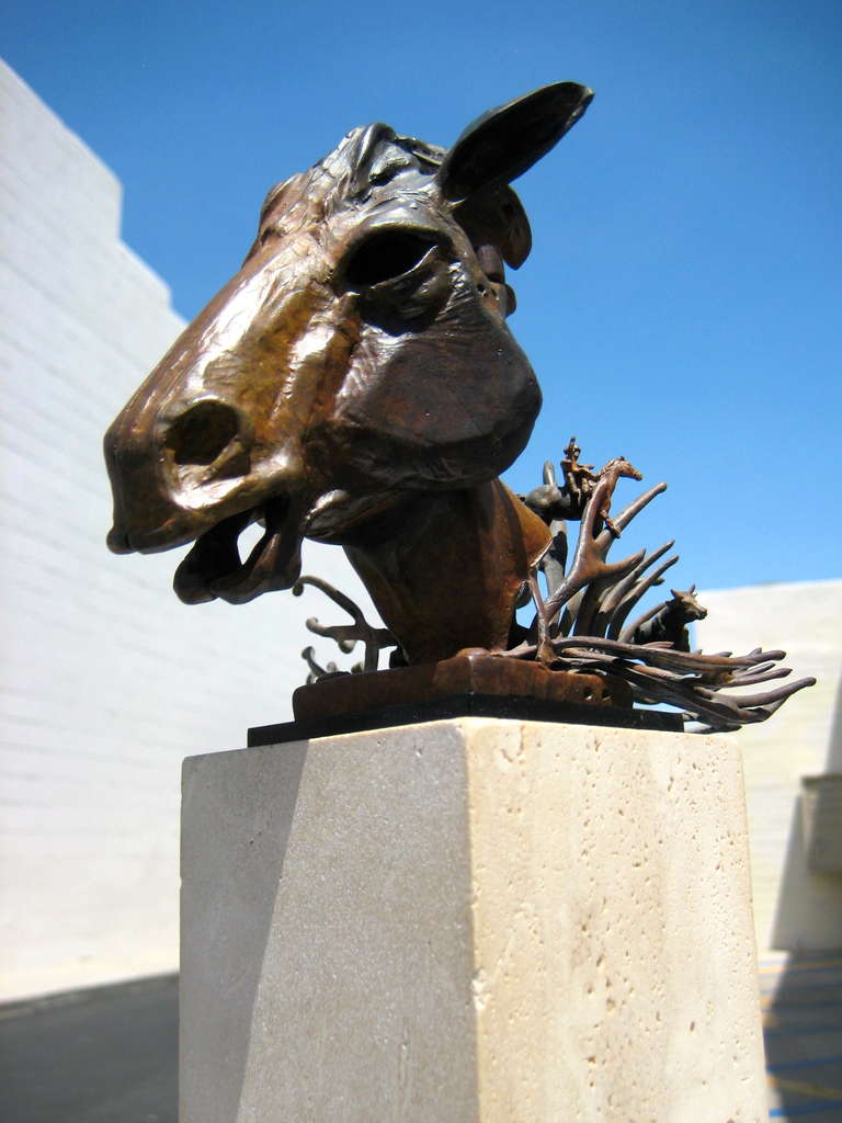 Modern Surrealist Bronze Sculpture by American Artist Ted Gall