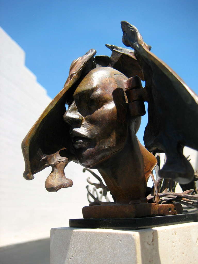 Surrealist Bronze Sculpture by American Artist Ted Gall In Excellent Condition In Palm Springs, CA