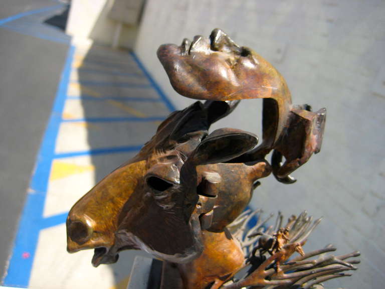 Surrealist Bronze Sculpture by American Artist Ted Gall 3