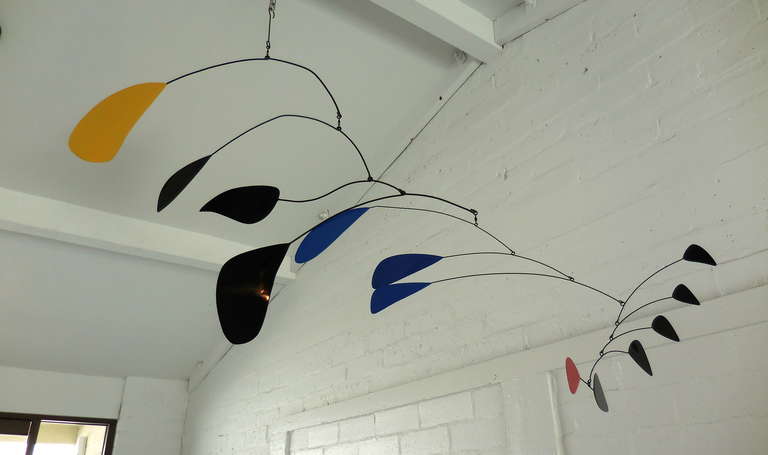 American Large Scale and Lyrically Inspiring Welded Steel Mobile in the Style of Calder