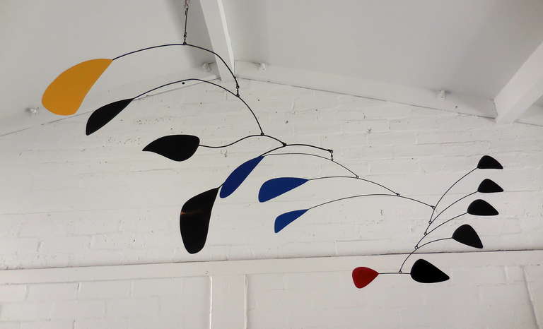 Large Scale and Lyrically Inspiring Welded Steel Mobile in the Style of Calder In Excellent Condition In Palm Springs, CA