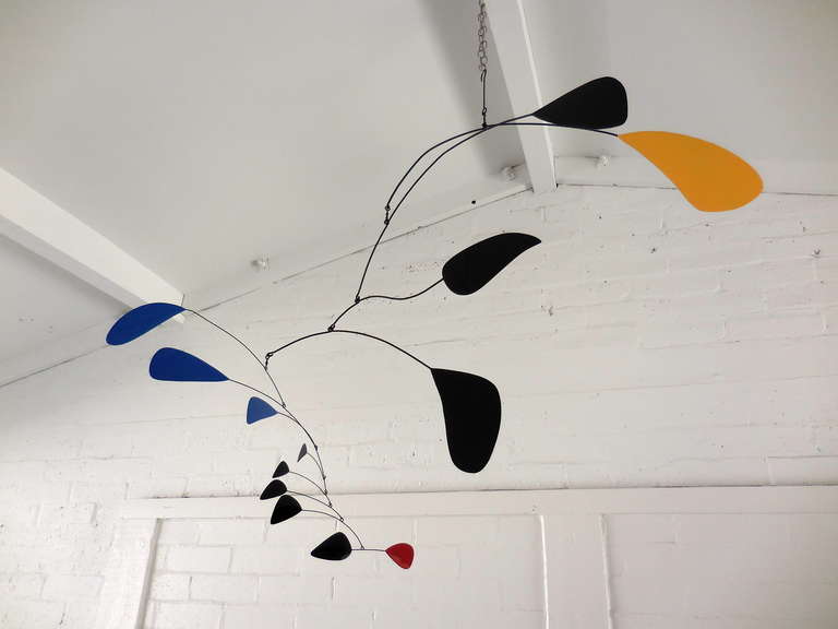 Large Scale and Lyrically Inspiring Welded Steel Mobile in the Style of Calder 1