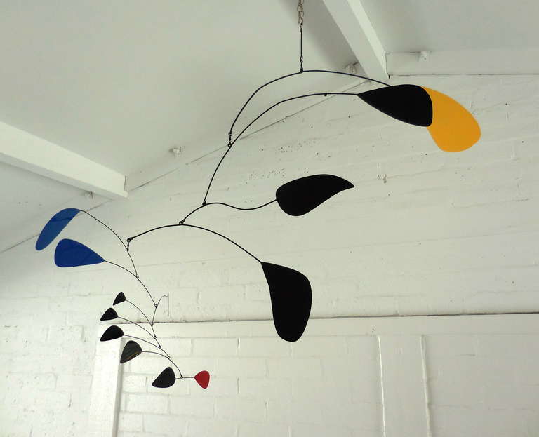 Large Scale and Lyrically Inspiring Welded Steel Mobile in the Style of Calder 2
