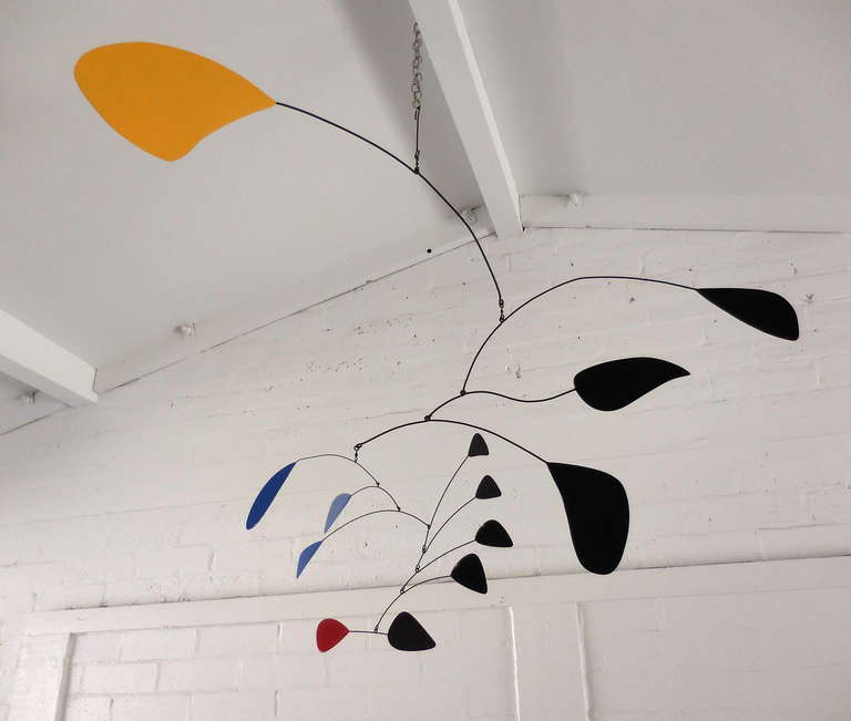 Large Scale and Lyrically Inspiring Welded Steel Mobile in the Style of Calder 3