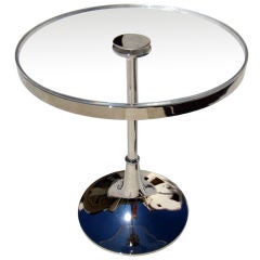 A rare trumpet form side table by Charles Hollis Jones