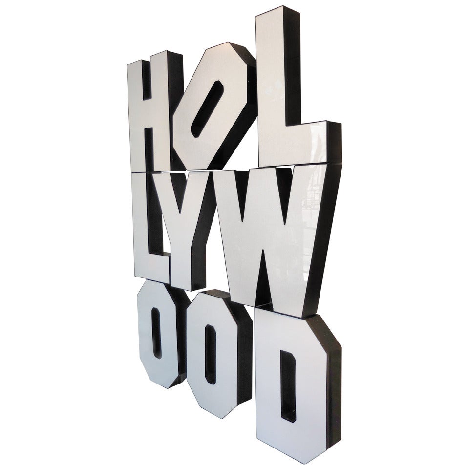 Spectacular Large Scale Vintage 1980's "Hollywood" Sign