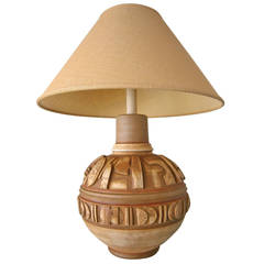 Large Mid-Century Ceramic Lamp by Casual Of California   C 1970s