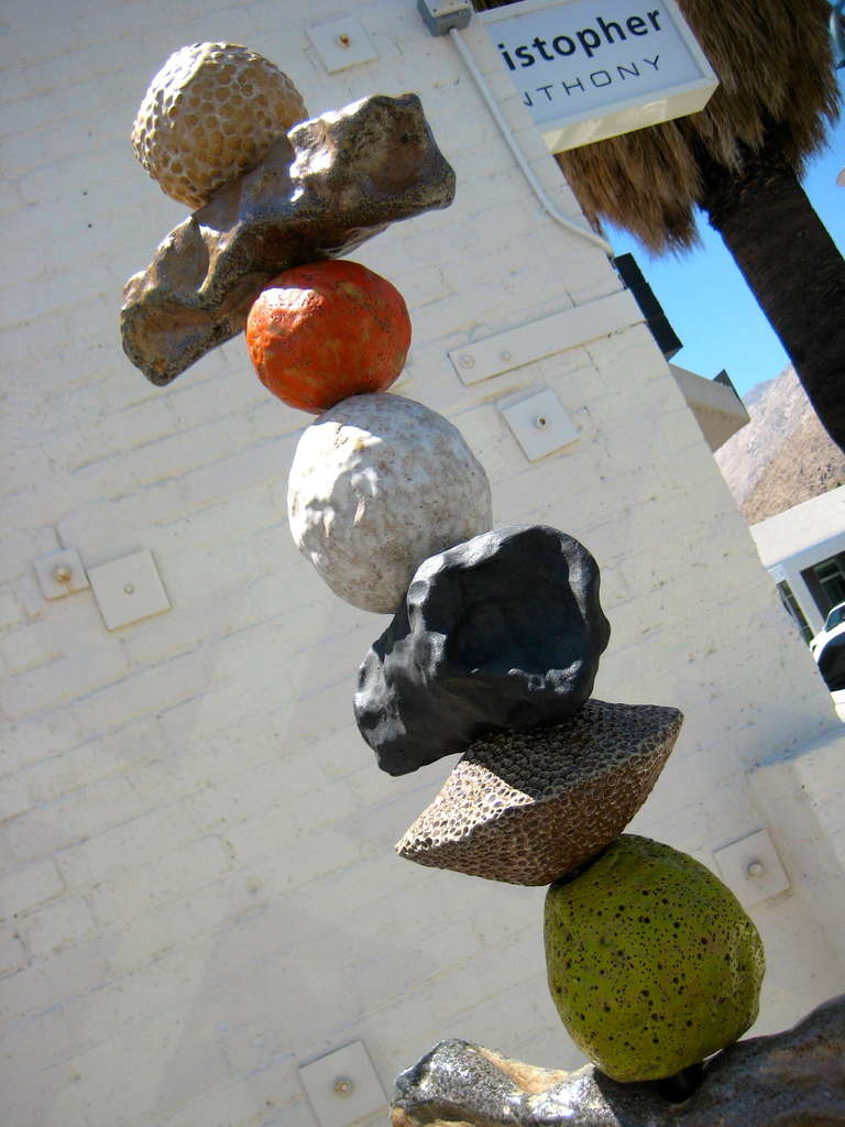Original 16 Part Studio Pottery "Totem" By Brenda Williams