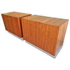 Pair of Bedside Cabinets by Milo Baughman for Thayer Coggin, circa 1970s