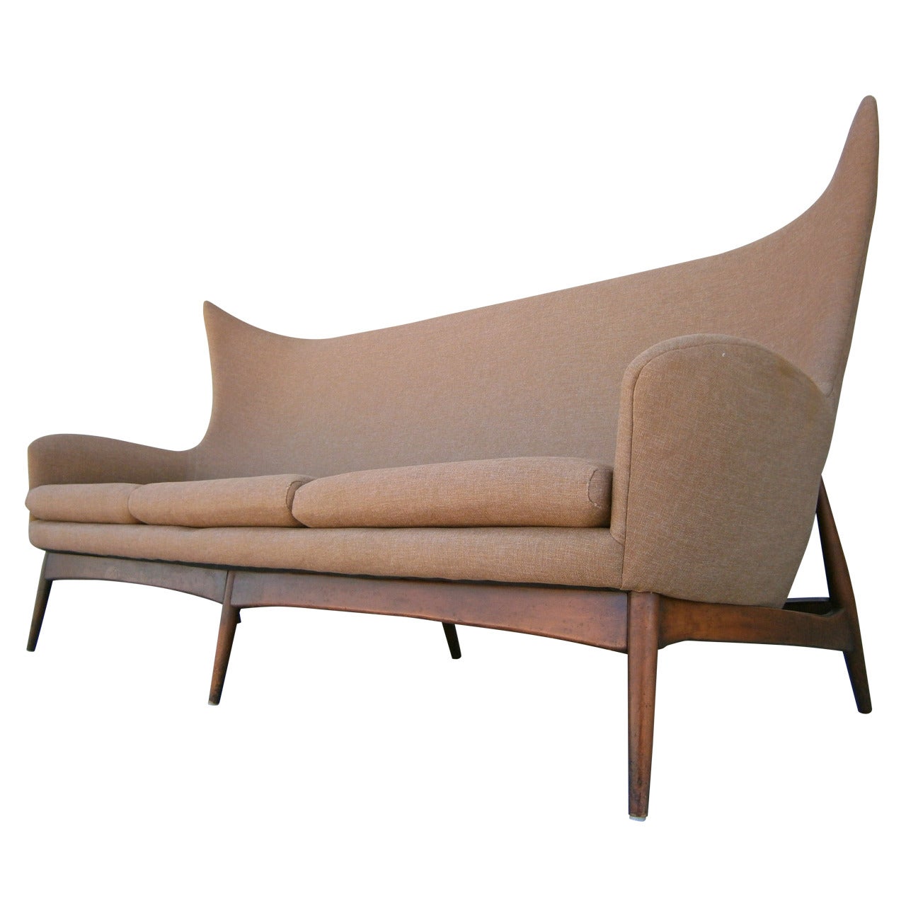 Sculptural Sofa Designed by H.W. Klein for Bramin Mobler of Denmark