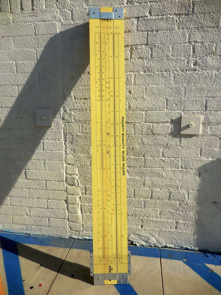 Industrial Large Trade Sign from Pickett Quality Slide Rules, circa 1970s