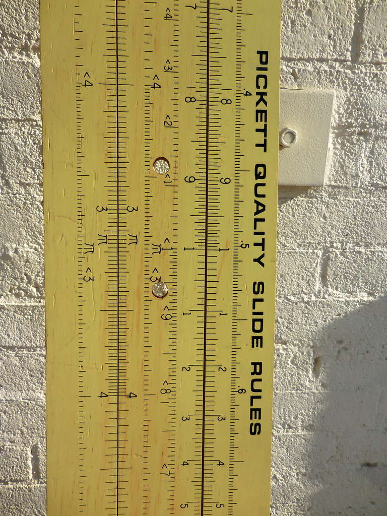 Large Trade Sign from Pickett Quality Slide Rules, circa 1970s In Excellent Condition In Palm Springs, CA