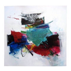 A stunning large scale painting by Gregory Deane Dated 1991